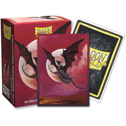 DS Art Sleeves 100ct - Valentine Dragons 2024 | Anubis Games and Hobby