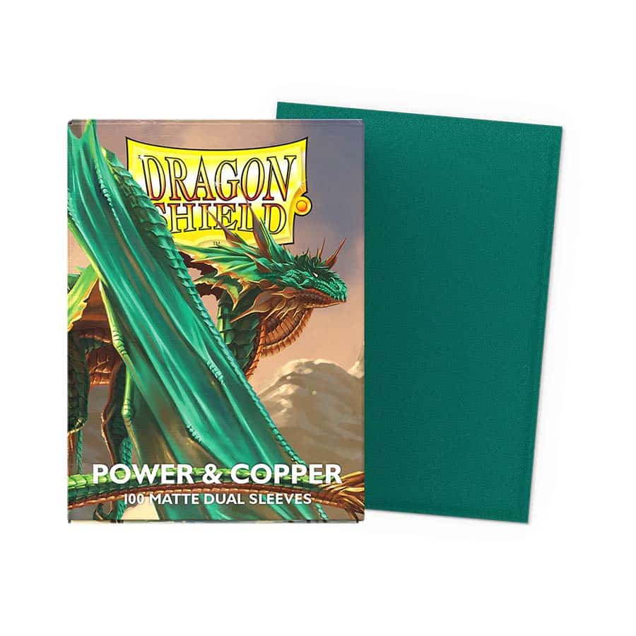 DS Dual Matte Sleeves 100ct - Power & Copper | Anubis Games and Hobby