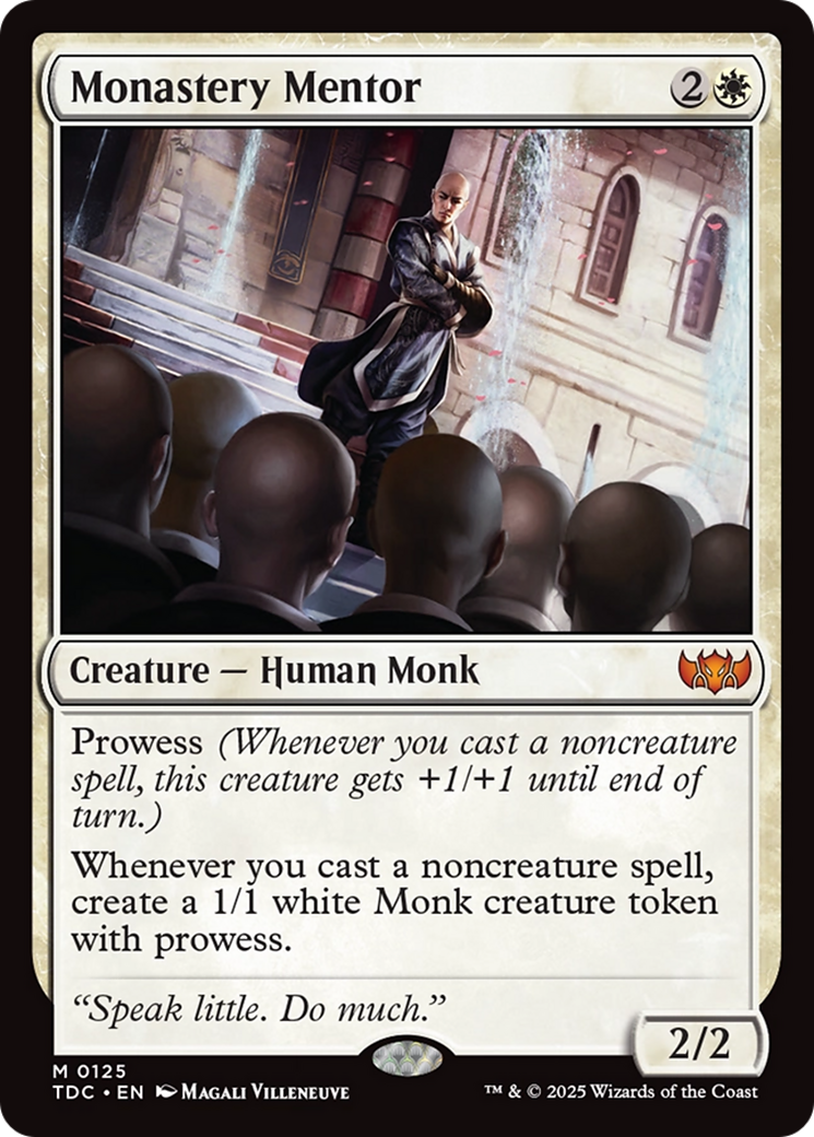 Monastery Mentor [Tarkir: Dragonstorm Commander] | Anubis Games and Hobby