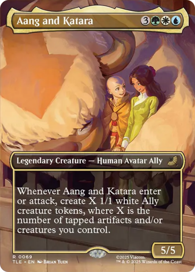 Aang and Katara (Borderless) [Avatar: The Last Airbender: Eternal-Legal] | Anubis Games and Hobby