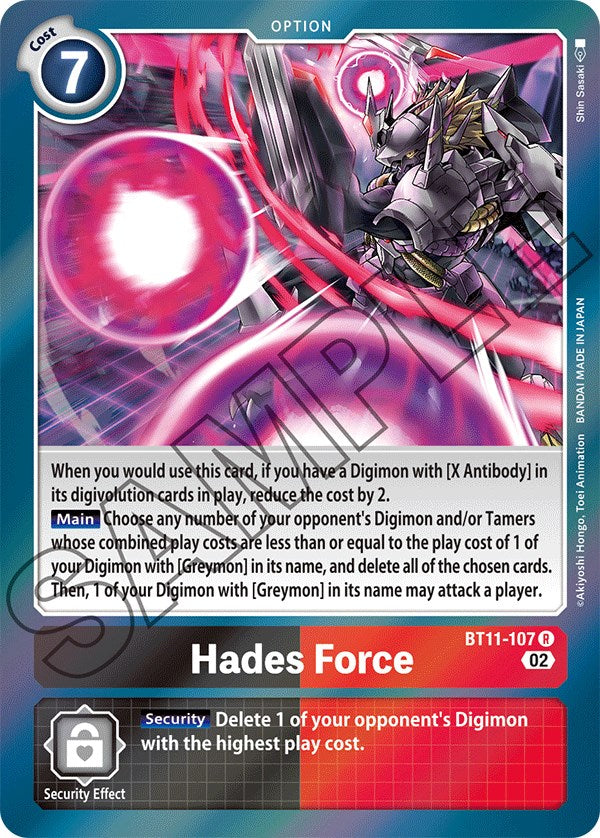 Hades Force [BT11-107] [Dimensional Phase] | Anubis Games and Hobby