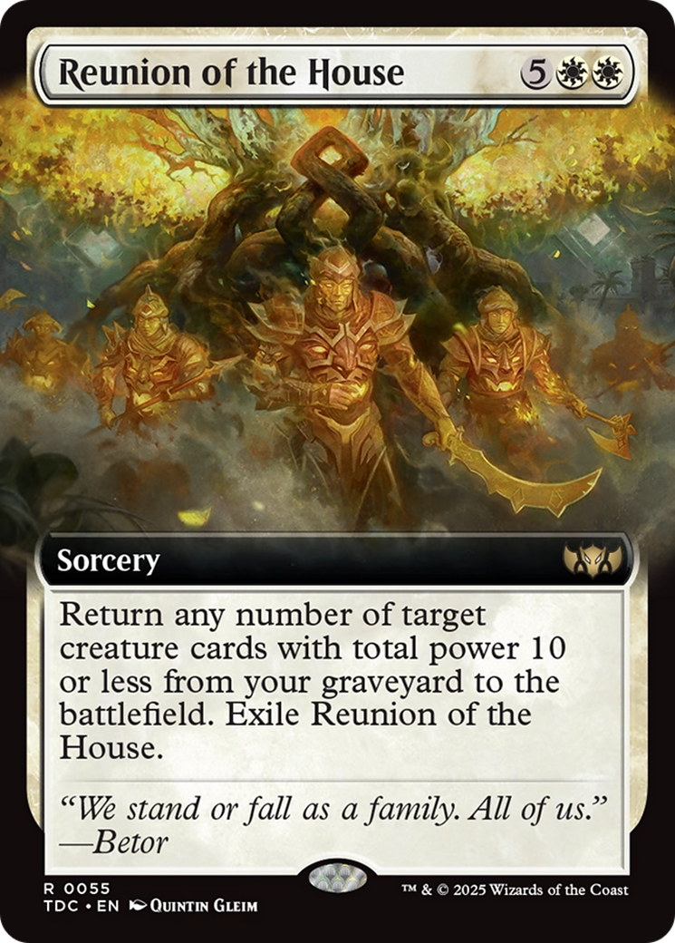 Reunion of the House (Extended Art) [Tarkir: Dragonstorm Commander] | Anubis Games and Hobby