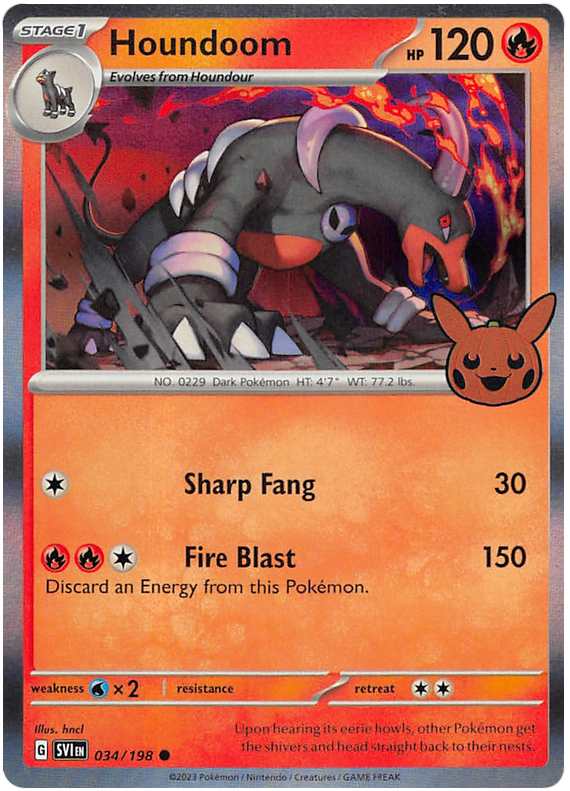 Houndoom (034/198) [Trick or Trade 2023] | Anubis Games and Hobby