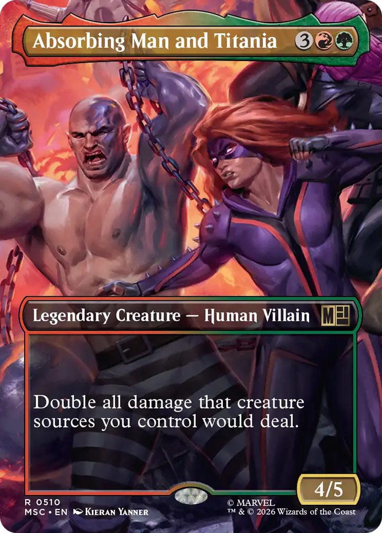 Absorbing Man and Titania (Borderless) [Marvel Super Heroes Commander] | Anubis Games and Hobby