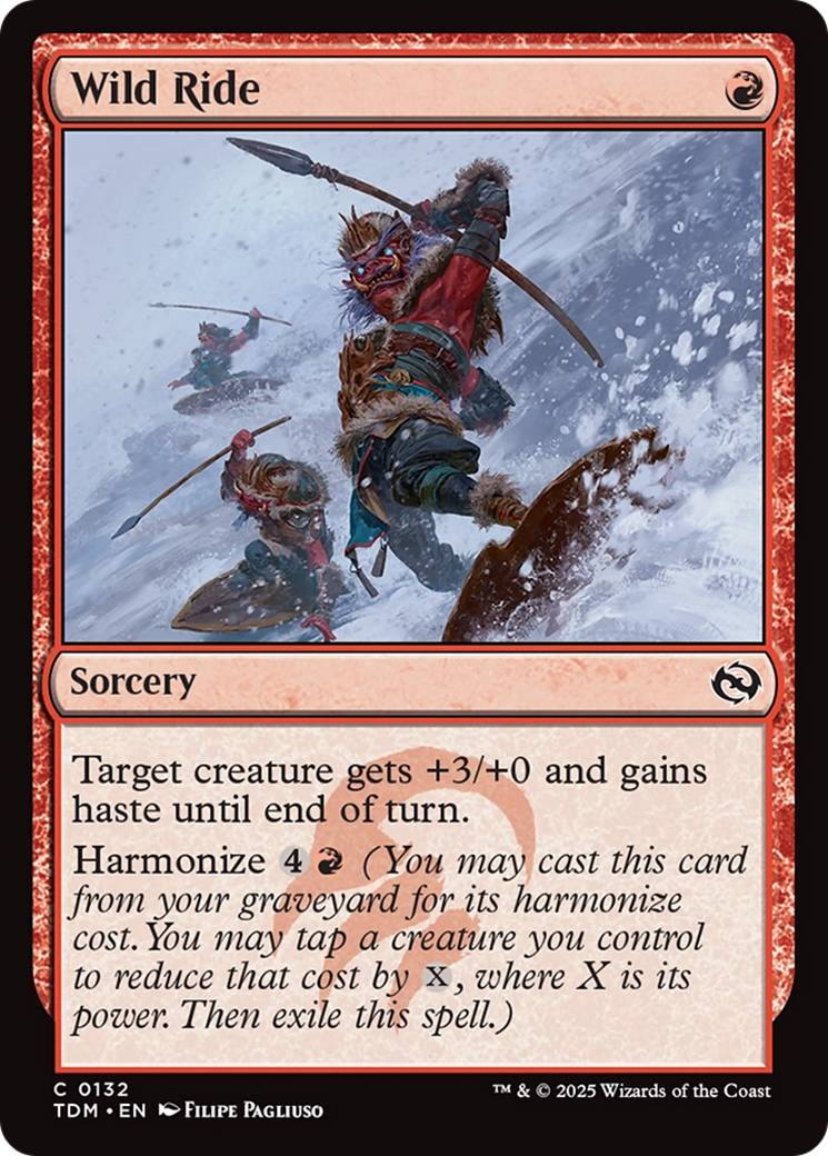 Wild Ride [Tarkir: Dragonstorm] | Anubis Games and Hobby