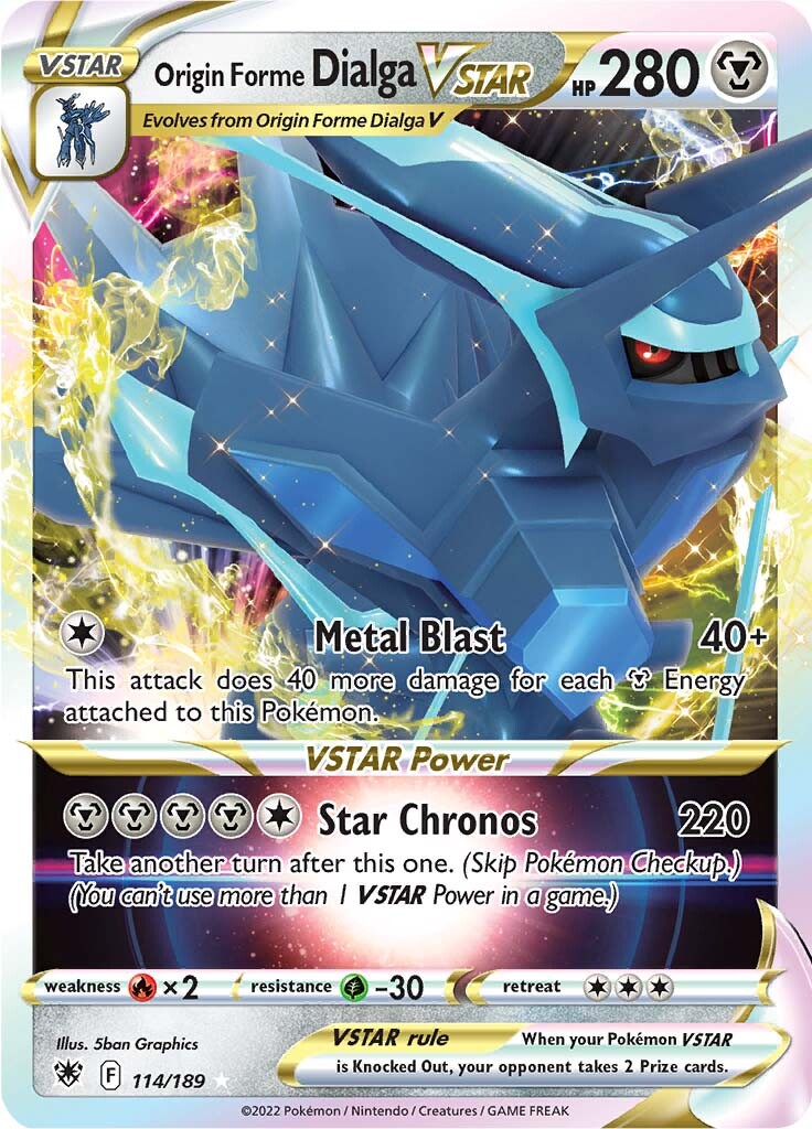 Origin Forme Dialga VSTAR (114/189) [Sword & Shield: Astral Radiance] | Anubis Games and Hobby