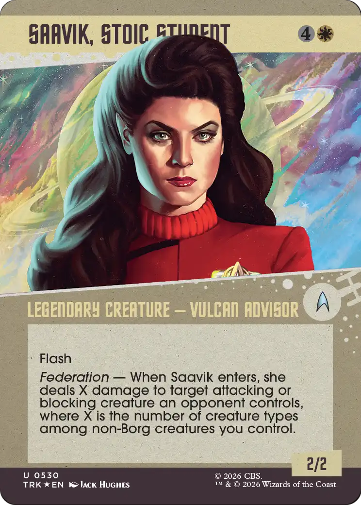 Saavik, Stoic Student (Showcase) (Surge Foil) [Star Trek] | Anubis Games and Hobby