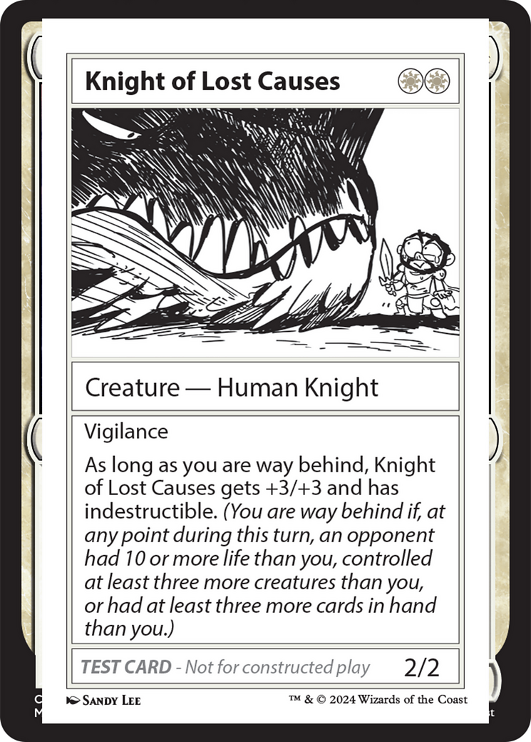 Knight of Lost Causes [Mystery Booster 2 Playtest Cards] | Anubis Games and Hobby