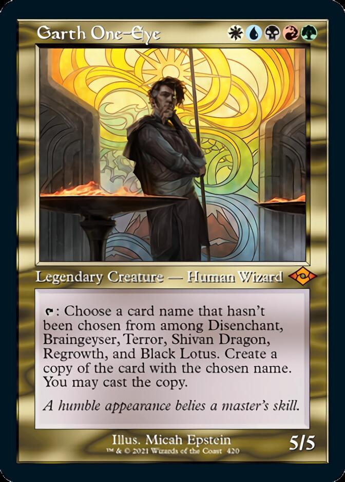 Garth One-Eye (Retro Foil Etched) [Modern Horizons 2] | Anubis Games and Hobby