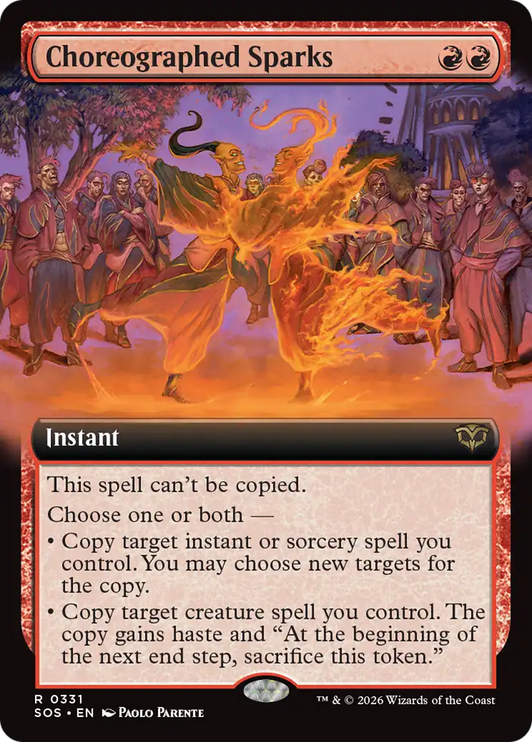 Choreographed Sparks (Extended Art) [Secrets of Strixhaven] | Anubis Games and Hobby