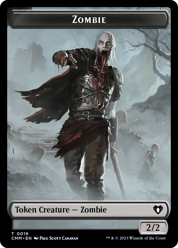 Zombie Token (19) [Commander Masters Tokens] | Anubis Games and Hobby