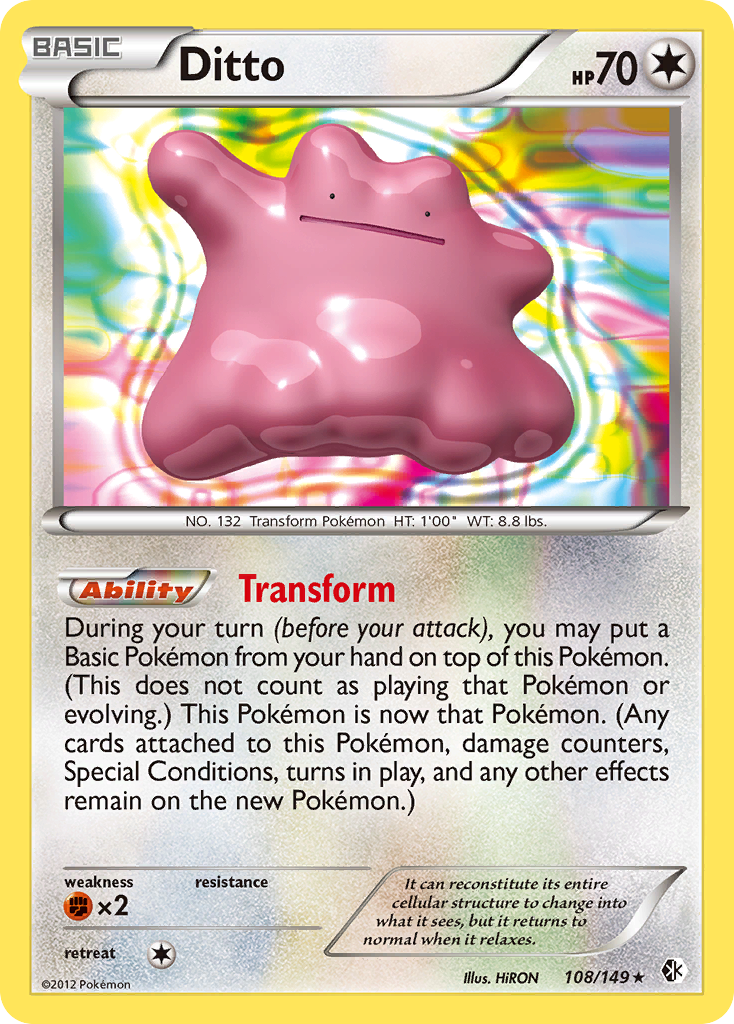 Ditto (108/149) [Black & White: Boundaries Crossed] | Anubis Games and Hobby