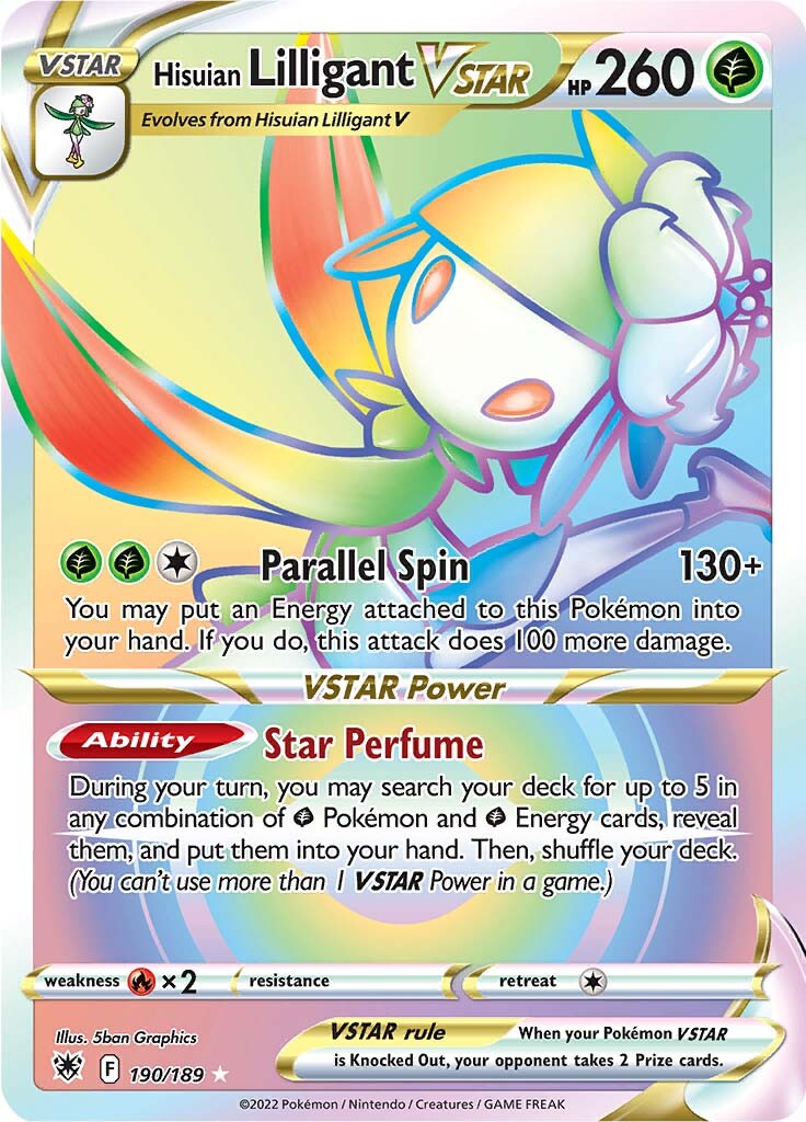 Hisuian Lilligant VSTAR (190/189) [Sword & Shield: Astral Radiance] | Anubis Games and Hobby