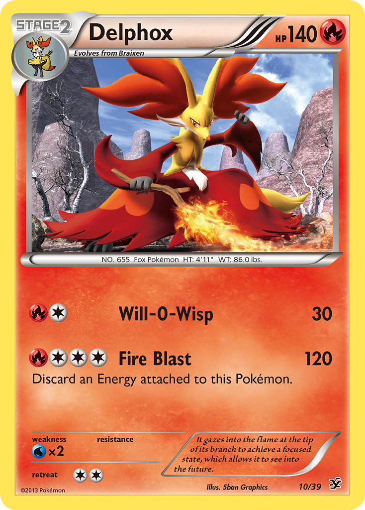 Delphox (10/39) [XY: Kalos Starter Set] | Anubis Games and Hobby