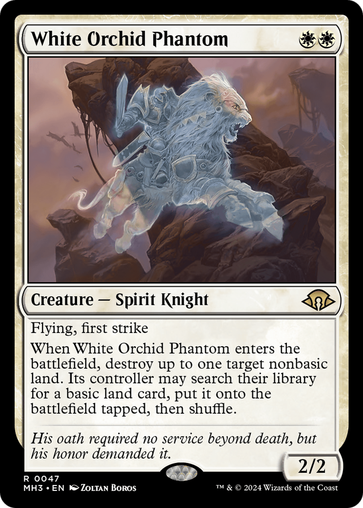 White Orchid Phantom [Modern Horizons 3] | Anubis Games and Hobby