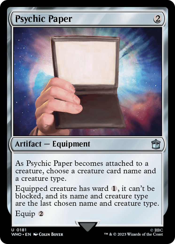 Psychic Paper [Doctor Who] | Anubis Games and Hobby