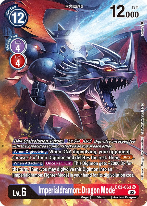 Imperialdramon: Dragon Mode [EX3-063] (Alternate Art) [Draconic Roar] | Anubis Games and Hobby