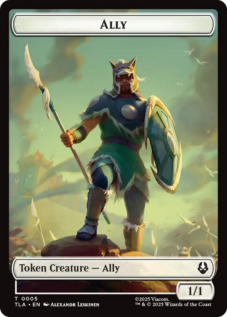 Ally (0005) // Clue (0018) Double-Sided Token [Avatar: The Last Airbender Tokens] | Anubis Games and Hobby