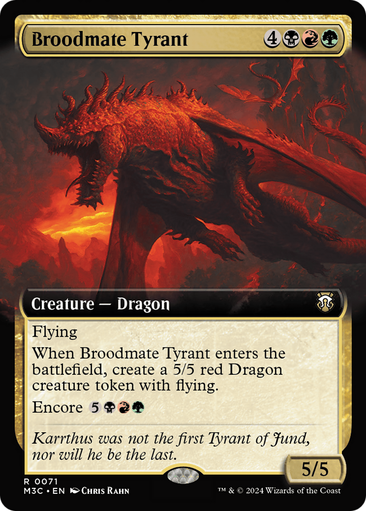 Broodmate Tyrant (Extended Art) [Modern Horizons 3 Commander] | Anubis Games and Hobby