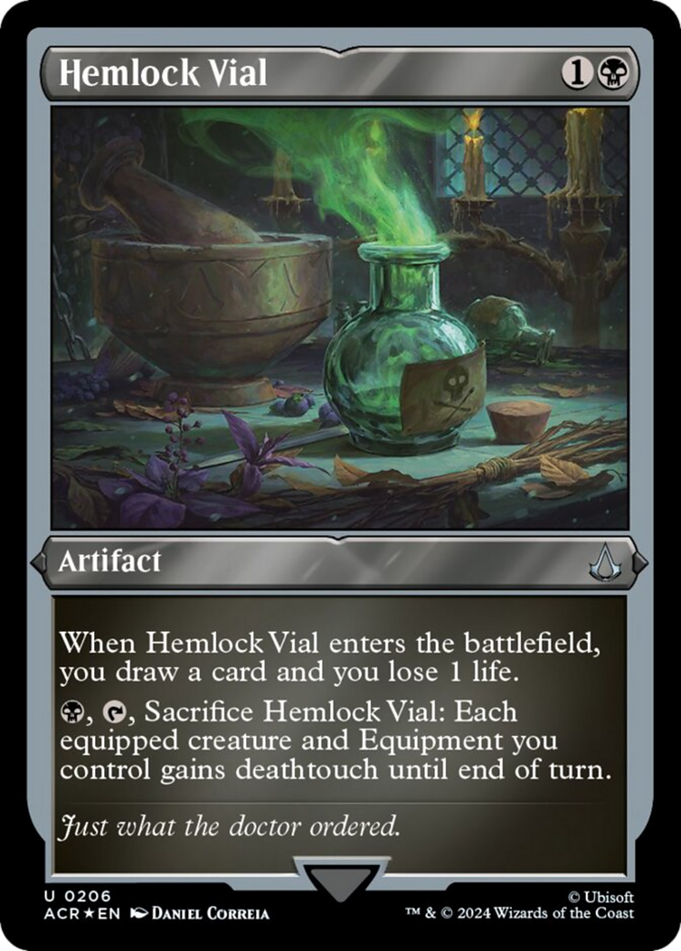 Hemlock Vial (Foil Etched) [Assassin's Creed] | Anubis Games and Hobby