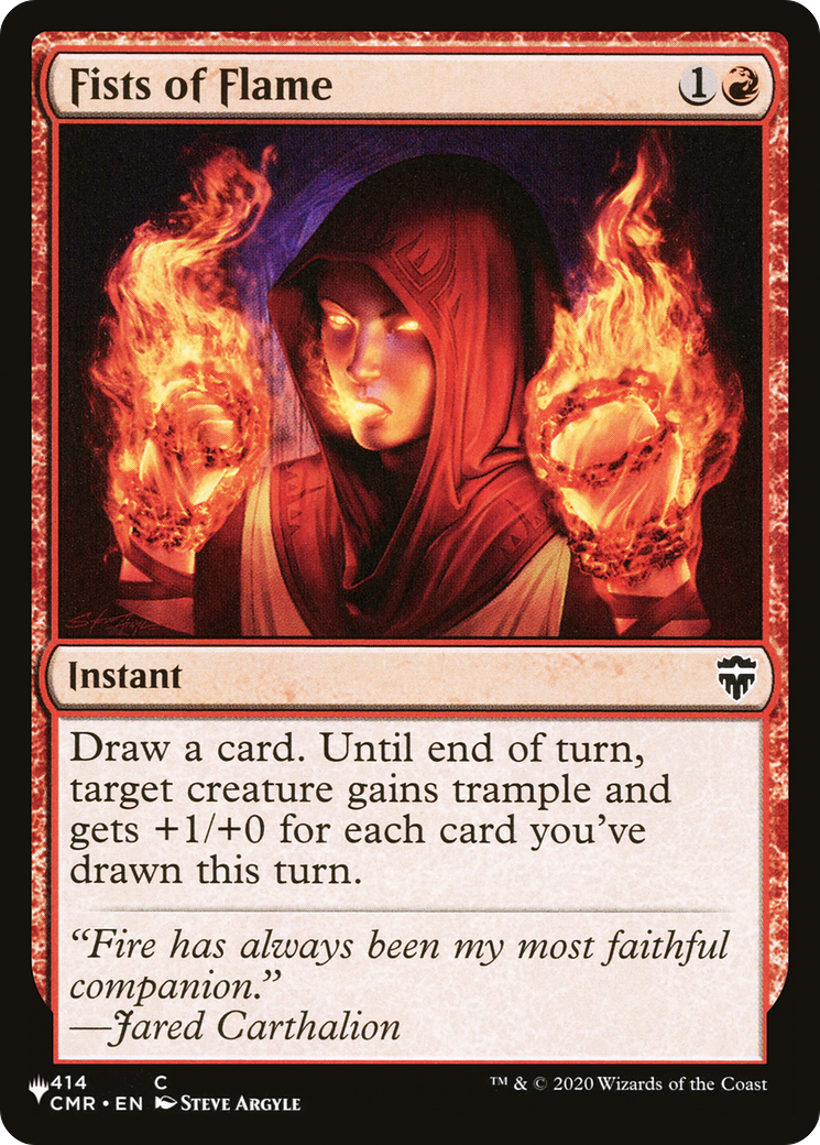 Fists of Flame [The List Reprints] | Anubis Games and Hobby