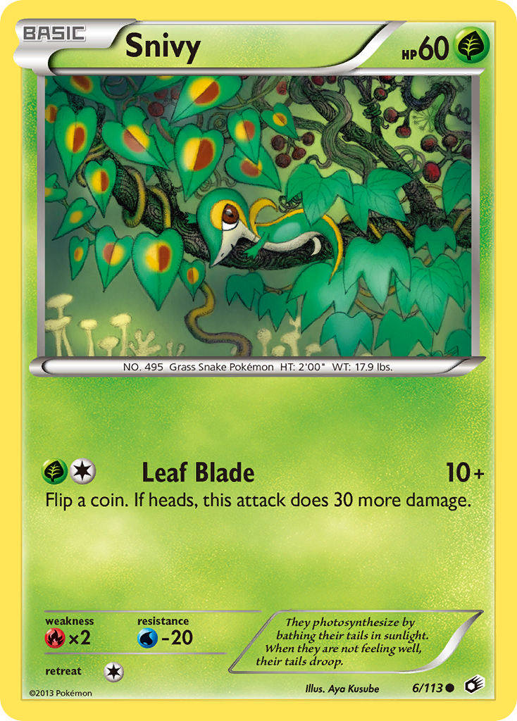 Snivy (6/113) [Black & White: Legendary Treasures] | Anubis Games and Hobby