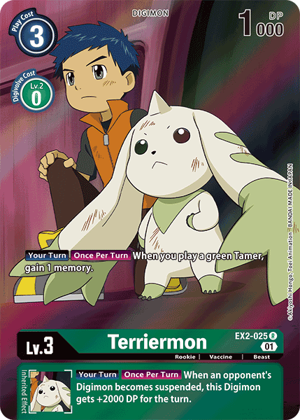 Terriermon [EX2-025] (Alternate Art) [Digital Hazard] | Anubis Games and Hobby