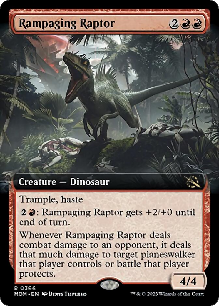 Rampaging Raptor (Extended Art) [March of the Machine] | Anubis Games and Hobby