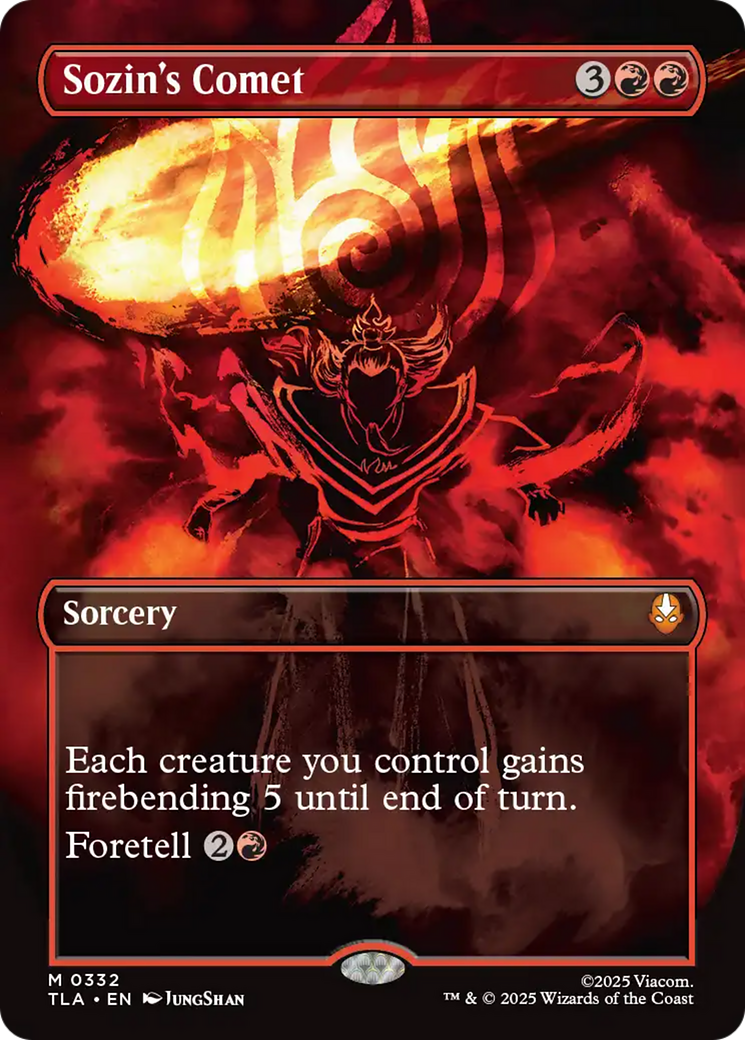 Sozin's Comet (0332) (Borderless) [Avatar: The Last Airbender] | Anubis Games and Hobby