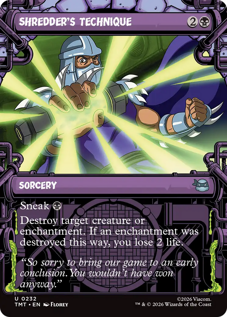 Shredder's Technique (Showcase) [Teenage Mutant Ninja Turtles] | Anubis Games and Hobby