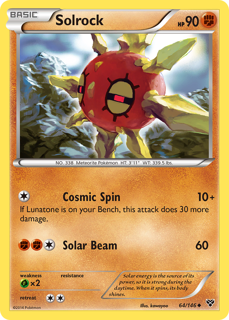 Solrock (64/146) [XY: Base Set] | Anubis Games and Hobby