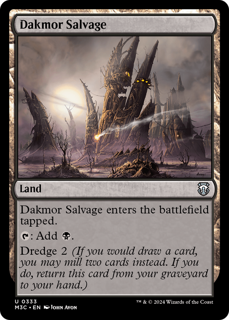 Dakmor Salvage (Ripple Foil) [Modern Horizons 3 Commander] | Anubis Games and Hobby