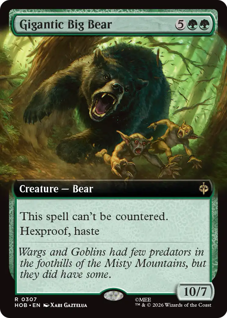 Gigantic Big Bear (Extended Art) [The Hobbit] | Anubis Games and Hobby