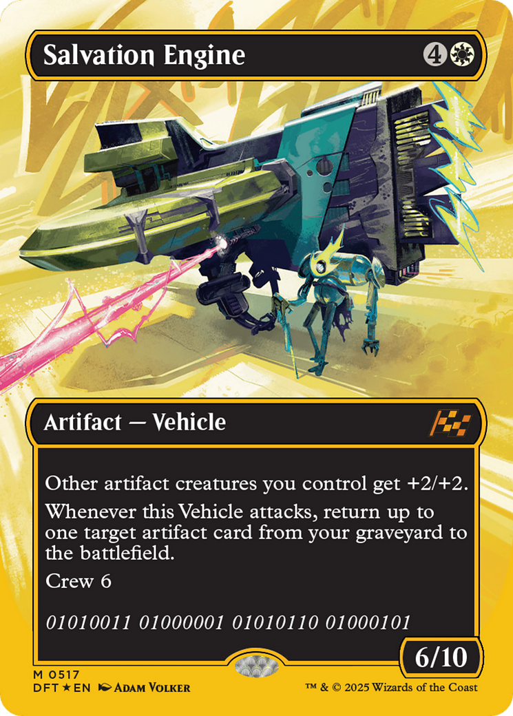 Salvation Engine (Borderless) (First-Place Foil) [Aetherdrift] | Anubis Games and Hobby