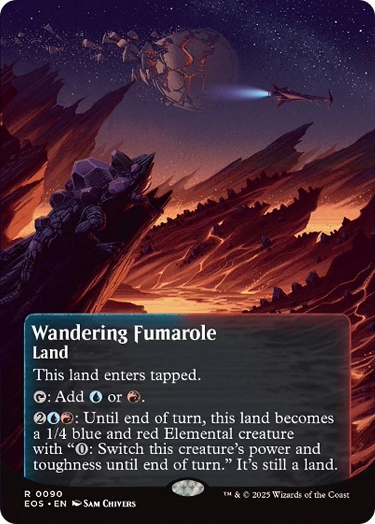 Wandering Fumarole (0090) (Borderless) [Edge of Eternities: Stellar Sights] | Anubis Games and Hobby