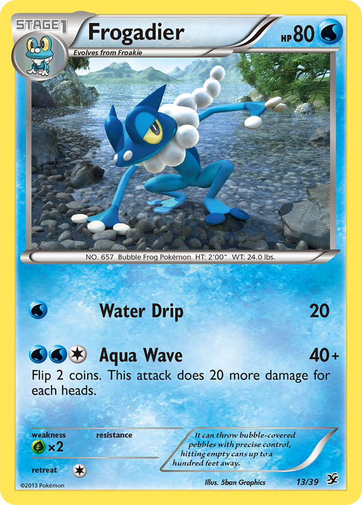 Frogadier (13/39) [XY: Kalos Starter Set] | Anubis Games and Hobby