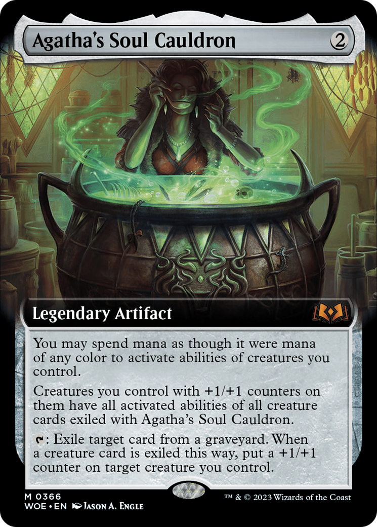 Agatha's Soul Cauldron (Extended Art) [Wilds of Eldraine] | Anubis Games and Hobby