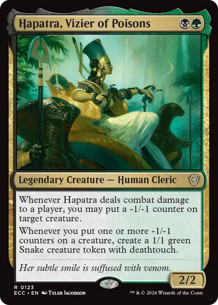 Hapatra, Vizier of Poisons [Lorwyn Eclipsed Commander] | Anubis Games and Hobby