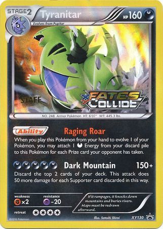 Tyranitar (XY130) (Staff) [XY: Black Star Promos] | Anubis Games and Hobby