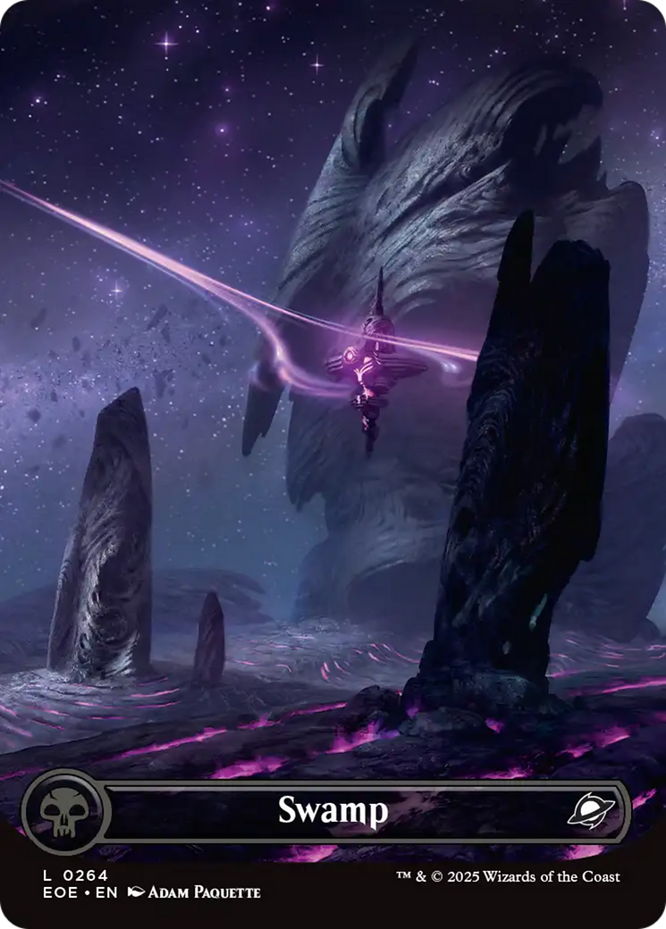 Swamp (0264) (Borderless) [Edge of Eternities] | Anubis Games and Hobby