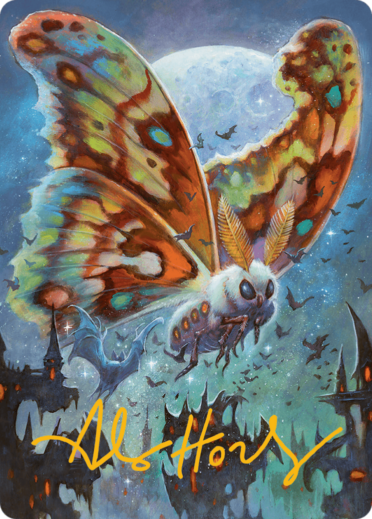 Luminous Broodmoth Art Card (Gold-Stamped Signature) [Bloomburrow Art Series] | Anubis Games and Hobby