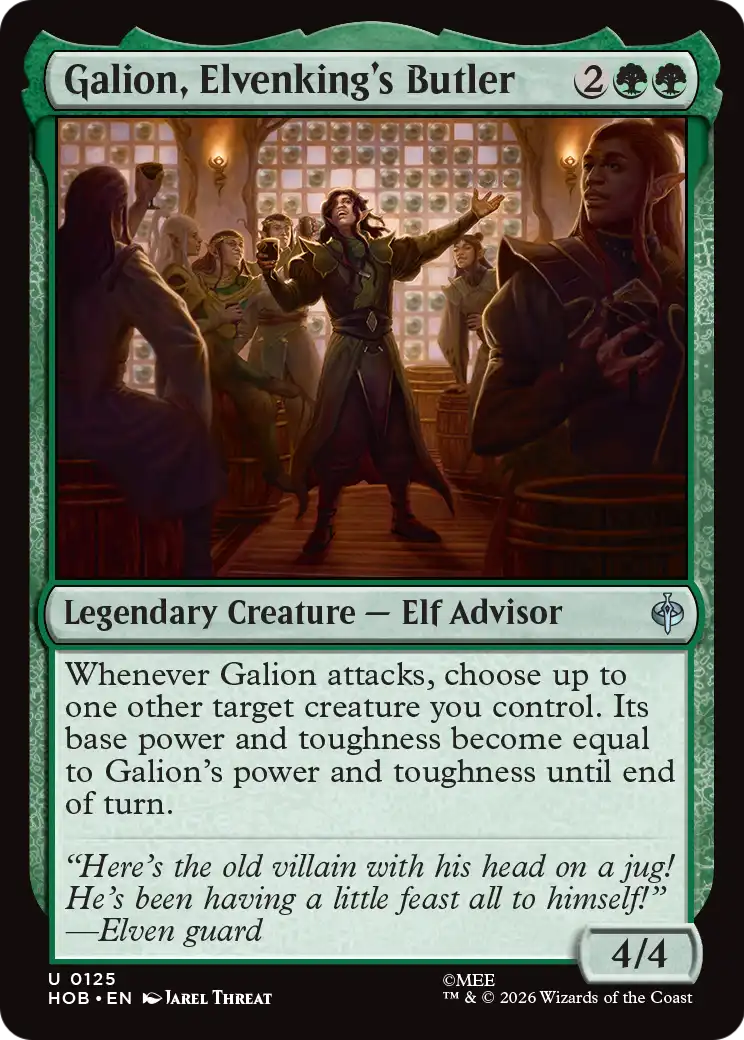 Galion, Elvenking's Butler [The Hobbit] | Anubis Games and Hobby