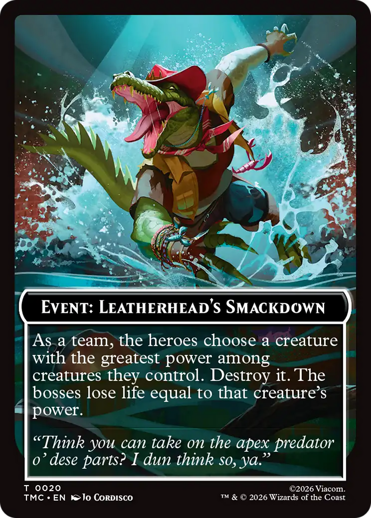 Event: Leatherhead's Smackdown [Teenage Mutant Ninja Turtles Commander Tokens] | Anubis Games and Hobby