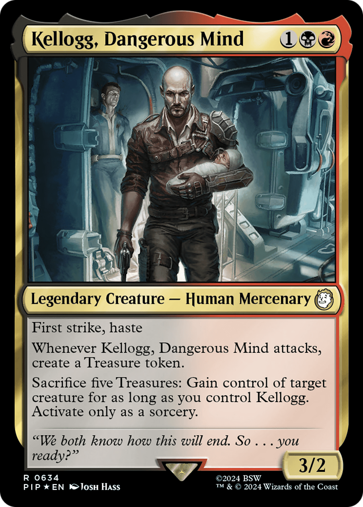 Kellogg, Dangerous Mind (Surge Foil) [Fallout] | Anubis Games and Hobby