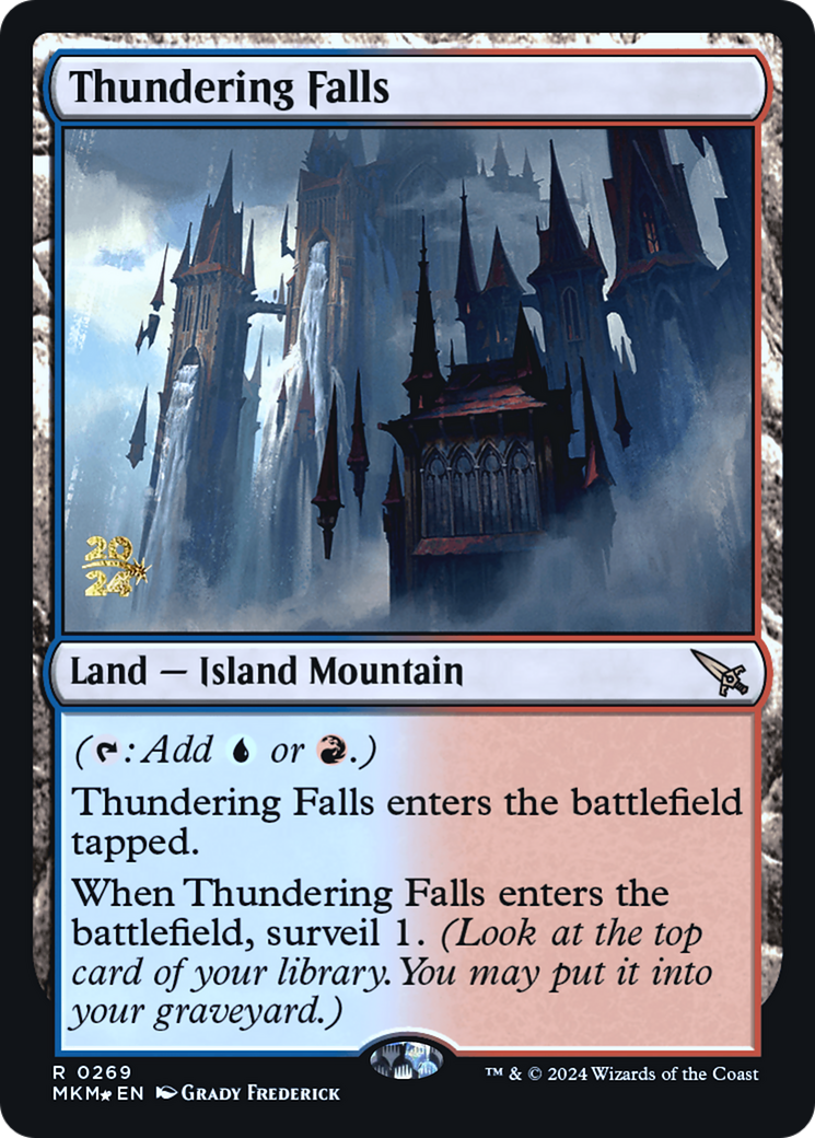 Thundering Falls [Murders at Karlov Manor Prerelease Promos] | Anubis Games and Hobby