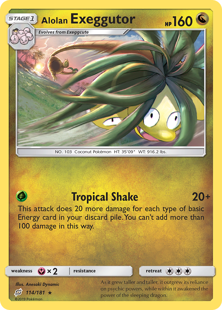 Alolan Exeggutor (114/181) [Sun & Moon: Team Up] | Anubis Games and Hobby