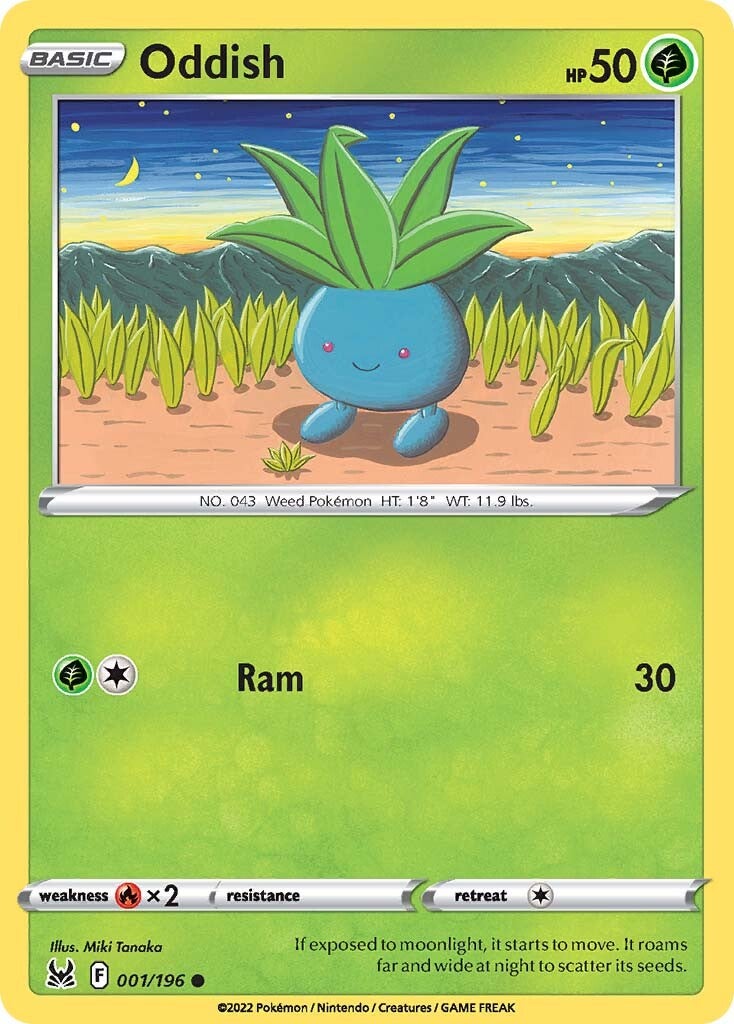 Oddish (001/196) [Sword & Shield: Lost Origin] | Anubis Games and Hobby