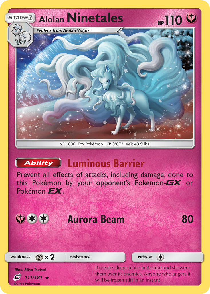 Alolan Ninetales (111/181) [Sun & Moon: Team Up] | Anubis Games and Hobby