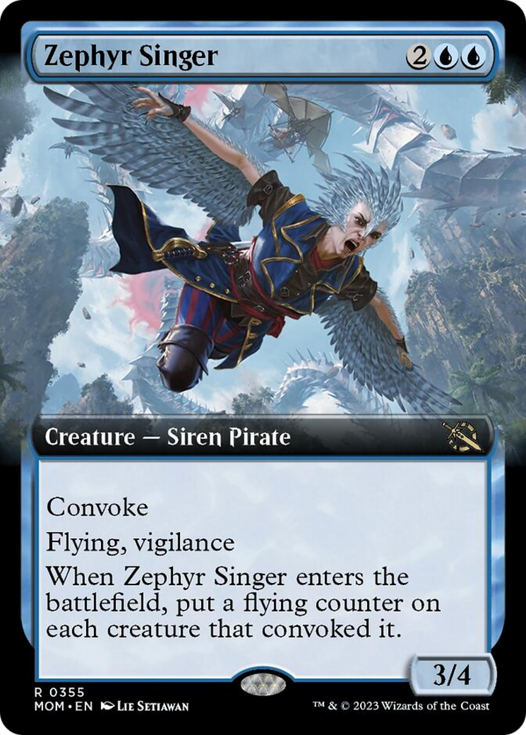 Zephyr Singer (Extended Art) [March of the Machine] | Anubis Games and Hobby
