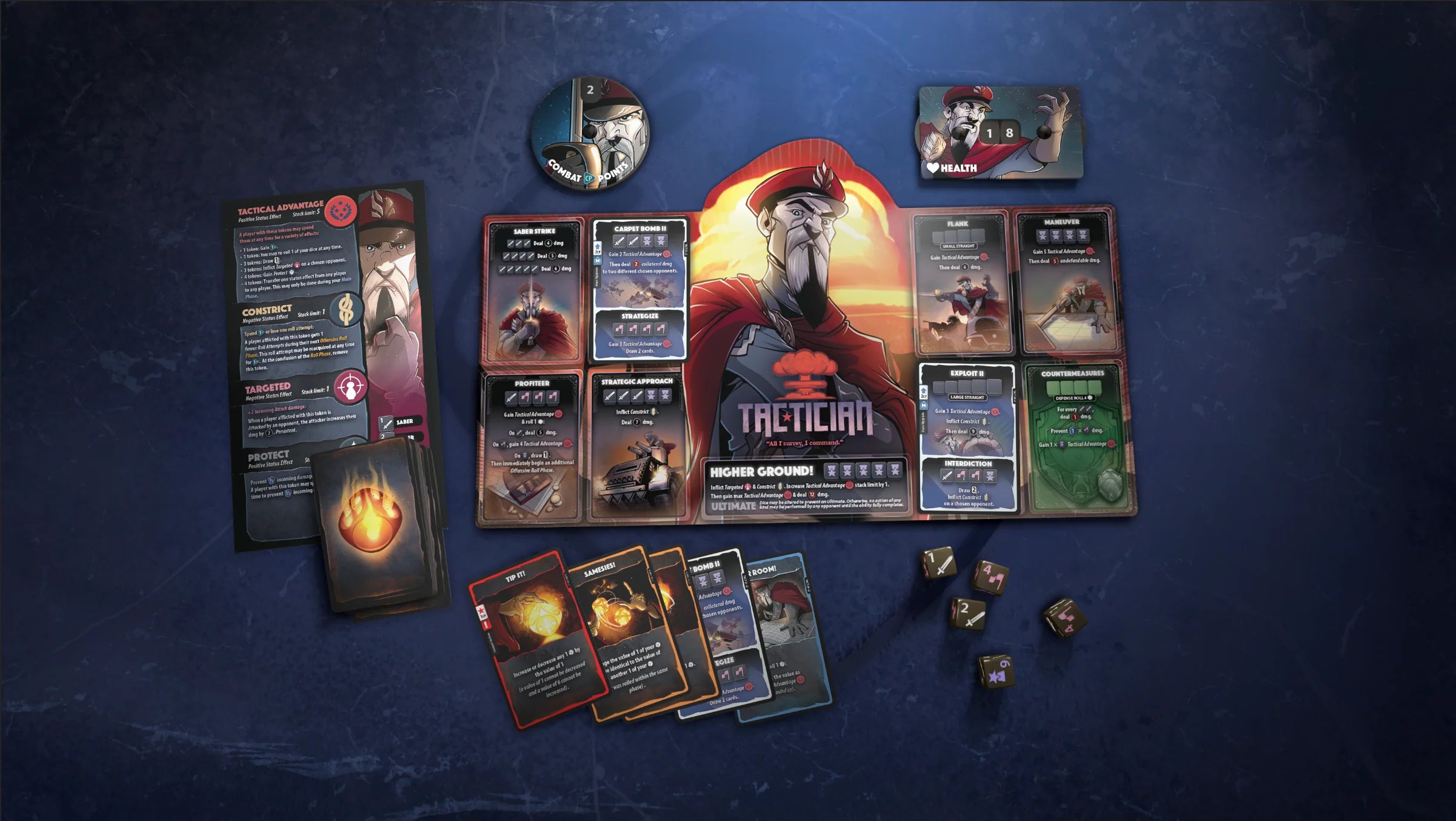 Dice Throne - Tactician V Huntress | Anubis Games and Hobby